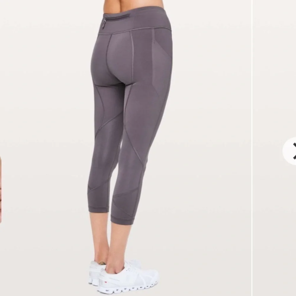 LULULEMON PACE RIVAL CROP 22” SIZE 4 PURPLE MOONPHASE LEGGINGS FULL ON LUXTREME